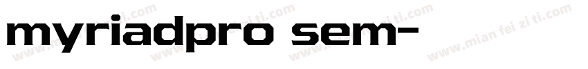 myriadpro sem字体转换